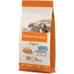 Nature's Variety Original No Grain, Pienso para Perros Junior de todos los tamaños, Sin cereales, con Salmón sin espinas, 12kg