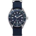 Relojes azules de pulsera impermeables Cuarzo analógicos vintage Nautica 10 Bar para hombre 