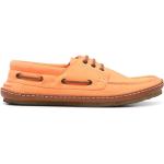 Zapatos Náuticos naranja de goma con cordones con logo Saint Laurent Paris talla 41,5 para hombre 