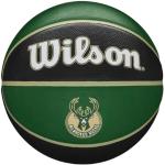 Wilson NBA TEAM TRIBUTE BSKT MIL BUCKS, Milwaukee Bucks, 7 (WTB1300IDMIL)