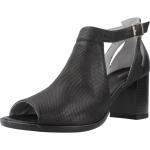 Sandalias negras de cuero tipo botín NeroGiardini talla 39 para mujer 