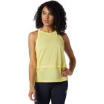 Camisetas amarillas de poliester de lunares  rebajadas de punto New Balance Impact talla S de materiales sostenibles para mujer 