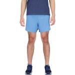 Shorts azules de poliester de running rebajados New Balance Impact talla L de materiales sostenibles para hombre 