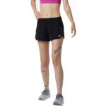 Shorts negros de poliester de running rebajados New Balance Impact talla XS de materiales sostenibles para mujer 