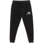 Pantalones negros de felpa de chándal rebajados con logo New Balance talla XL para hombre 
