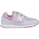 Sneakers lila de goma con velcro rebajados New Balance talla 32,5 infantiles 