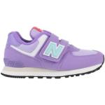 Sneakers lila de ante con velcro New Balance talla 32 infantiles 