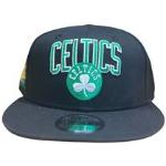 Gorras planas negras de algodón Boston Celtics con logo NEW ERA para mujer 