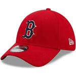 New Era Boston Red Sox Baseball Cap 39Thirty gebogener Schirm Rot Teamlogo Kappe Hut Stretch - XS-S