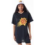 Camisetas negras de tejido de malla de cuello pico Phoenix Suns con logo NEW ERA NBA 