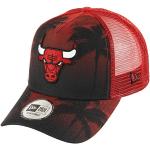 New Era Chicago Bulls Frame Adjustable Trucker Cap NBA Palm Tree Red/Black - One-Size