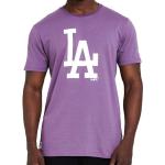 Camisetas deportivas moradas manga corta con logo NEW ERA MLB talla XS para hombre 