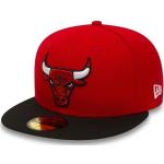 Gorras rojas de poliester de béisbol  Chicago Bulls con logo NEW ERA 59FIFTY para mujer 
