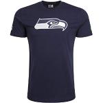 Camisetas deportivas azules rebajadas Seattle Seahawks tallas grandes con logo NEW ERA talla 3XL para hombre 