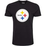 Camisetas deportivas negras de algodón Pittsburgh Steelers tallas grandes con logo NEW ERA NFL talla XXL para mujer 