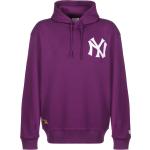 New Era Oversized New York Yankees Embroidery Logo Sudadera con capucha, Talla XL, violeta