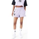 Pantalones cortos lila de poliester New York Yankees con logo NEW ERA 