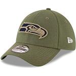 New Era Seattle Seahawks 39thirty Stretch Cap On Field 2018 Salute To Service Green - S-M