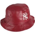 Sombreros burdeos de cuero rebajados con logo NEW ERA MLB talla L para hombre 