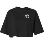 Camisetas negras de algodón de algodón  rebajadas New York Yankees con logo NEW ERA talla S para mujer 