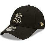 New Era York Yankees MLB Cap Fanaccessoire Basecap Kopfbedeckung Snapback gebogener Schirm Schwarz - One-Size