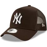 New Era York Yankees MLB Cap Trucker verstellbar Basecap Kappe Baseball Braun NY Snapback Mesh - One-Size