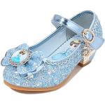 Zapatos azules de tacón de verano para navidad con lentejuelas talla 34 para mujer 