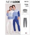 NEW LOOK UN6772A - Camiseta y pantalón de punto unisex, tallas S-M-L-XL-XXL