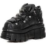 New Rock M.106-S29, Zapatos de Cordones Brogue Unisex Adulto, Negro (Negro 001), 43 EU
