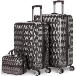 Newbasic prisma set de 2 maletas de viaje rigidas con ruedas multidireccionales + neceser - mango telescopico - cierre tsa integ