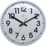 Nextime Peter Reloj de Pared, Plástico Blanco, 26 cm diámetro