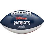 Wilson NFL City Pride Balón de fútbol Americano, New England Patriots, Cuero Compuesto, para Jugadores Aficionados, Azul/Gris, WTF1523XBNE