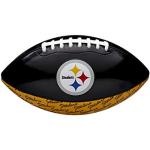 Wilson NFL City Pride Balón de fútbol Americano, Pittsburgh Steelers, Cuero Compuesto, para Jugadores Aficionados, Negro/Amarillo, WTF1523XBPT