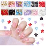 NICENEEDED 3D Flower Nail Art Charms con Cuentas D
