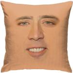 Nicolas Cage - Funda de almohada cuadrada para decoración del hogar, sofá, cama, silla al aire libre, 18 x 18 pulgadas