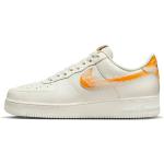 Sneakers bajas naranja de goma informales Nike Air Force 1 Low talla 40,5 para hombre 
