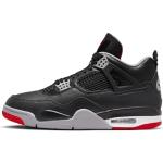 Nike Air Jordan 4 Retro Niños grandes, negro/rojo/gris (black/fire red-cement grey), 6.5 Big Kid