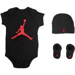 Nike Jordan Infant Jumpman - Juego de 3 piezas, Negro (mj0041-023)/rojo, 6-12 meses