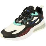 NIKE Air MAX 270 React Hombre Running Trainers CZ7344 Sneakers Zapatos (UK 8.5 US 9.5 EU 43, Black White Hyper Royal 001)