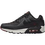 NIKE Air MAX 90 LTR GS Running Trainers CD6864 Sneakers Zapatos (UK 5.5 us 6Y EU 38.5, Anthracite Black Team Red 022)