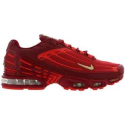 Nike AIR MAX PLUS III - Zapatillas hombre gym red/limelight-bright crimson-white