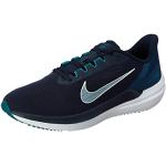 Nike Air Winflo 9, Sneaker Hombre, Obsidian/Barely Green-Valerian Blue, 48.5 EU