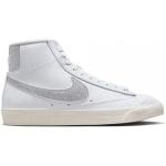 Nike BLAZER MID '77 ESS - Zapatillas mujer white/metallic silver/sail/summit white