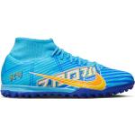 Zapatillas azules de goma de fútbol sala Kylian Mbappe Nike Mercurial Superfly 