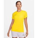 Camisetas doradas de fitness Nike Academy para mujer 