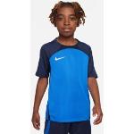 Camisetas de fútbol infantiles azules Nike Strike para niño 
