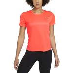 Camisetas deportivas naranja manga corta Nike Miler talla S para mujer 