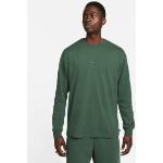 Camisetas deportivas verdes manga larga Nike Essentials para hombre 
