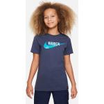 Camisetas estampadas infantiles azul marino Barcelona FC Nike Swoosh para niño 