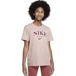 Camisetas rosas de algodón de manga corta infantiles Nike 11 años 